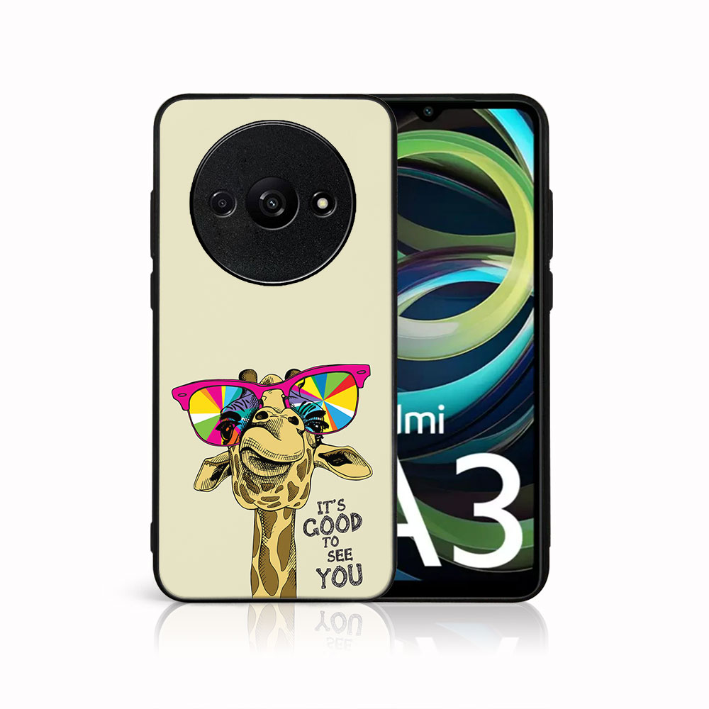 Levně MY ART Ochranný kryt pro Xiaomi Redmi A3 GIRAFFE (180)