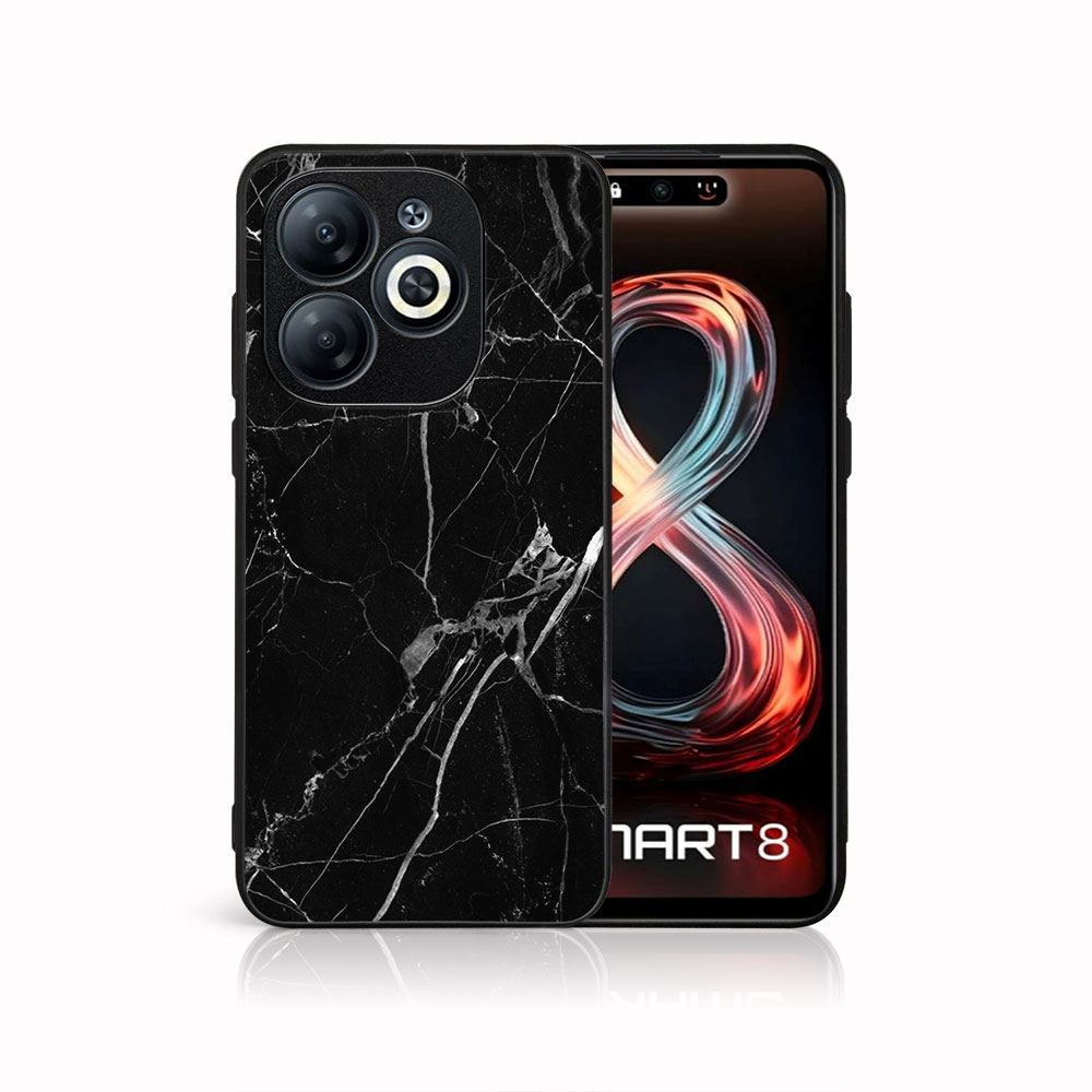 Levně MY ART Ochranný kryt pro Infinix Smart 8 BLACK MARBLE (142)