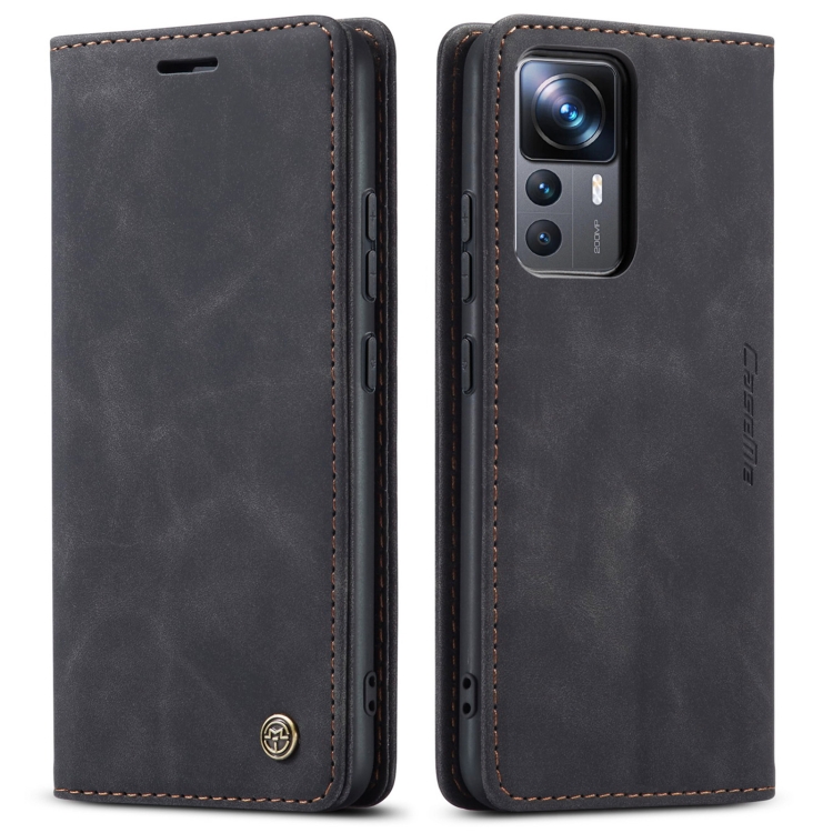 Levně CASEME MAGNETIC Peněženkový kryt pro Xiaomi 12T / 12T Pro černý
