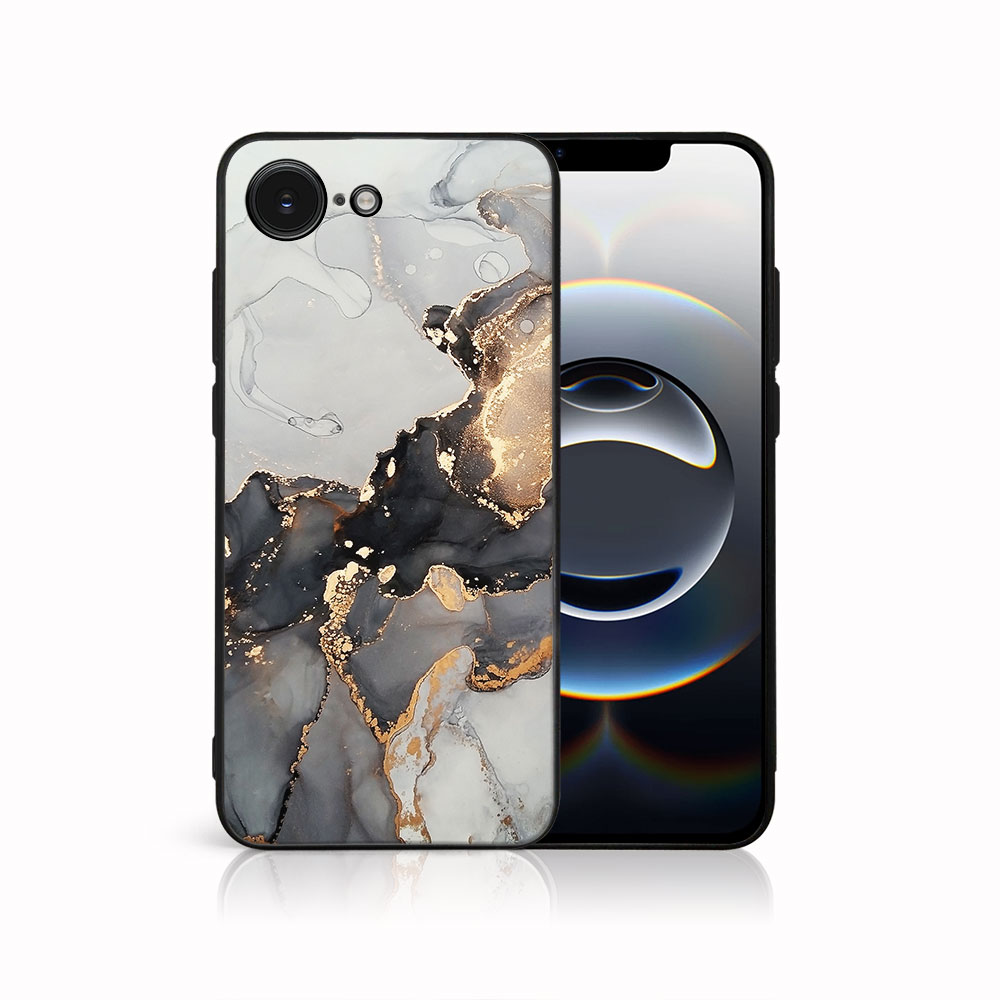 Levně MY ART Ochranný kryt pro Apple iPhone 16e / iPhone 17e GREY MARBLE (140)