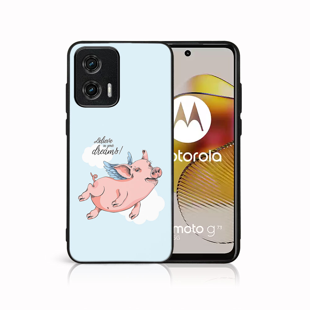 Levně MY ART Ochranný kryt pro Motorola Moto G73 5G PIG (186)