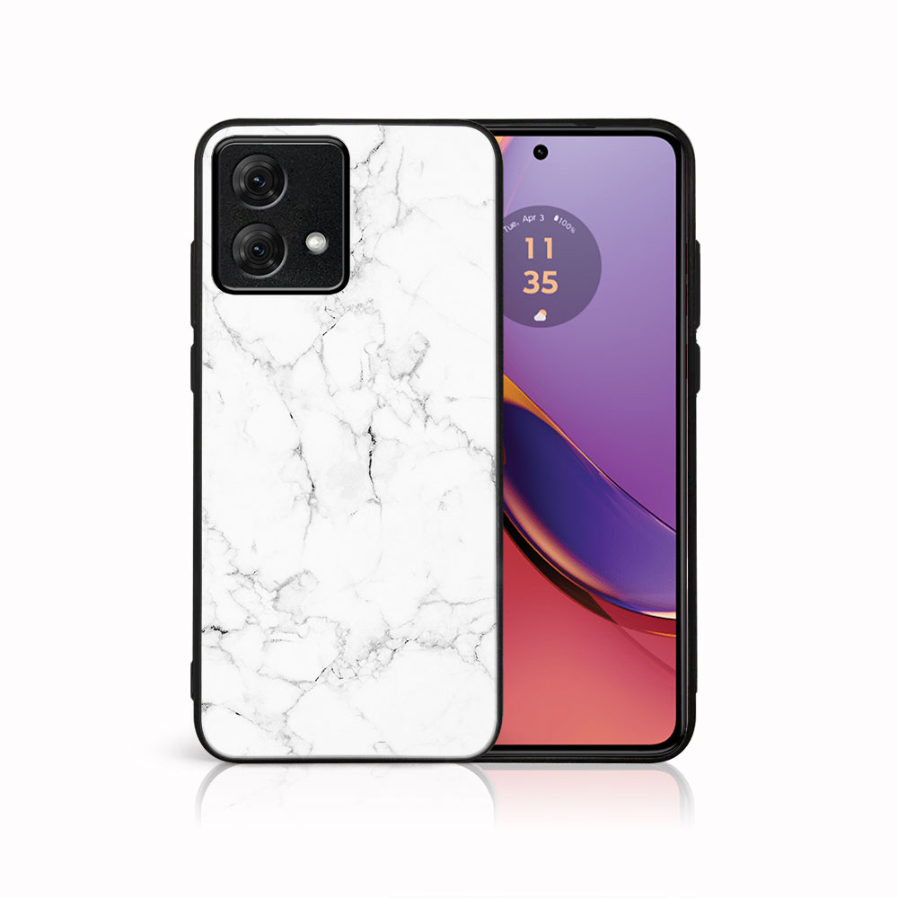 Levně MY ART Ochranný kryt pro Motorola Moto G84 5G WHITE MARBLE (144)