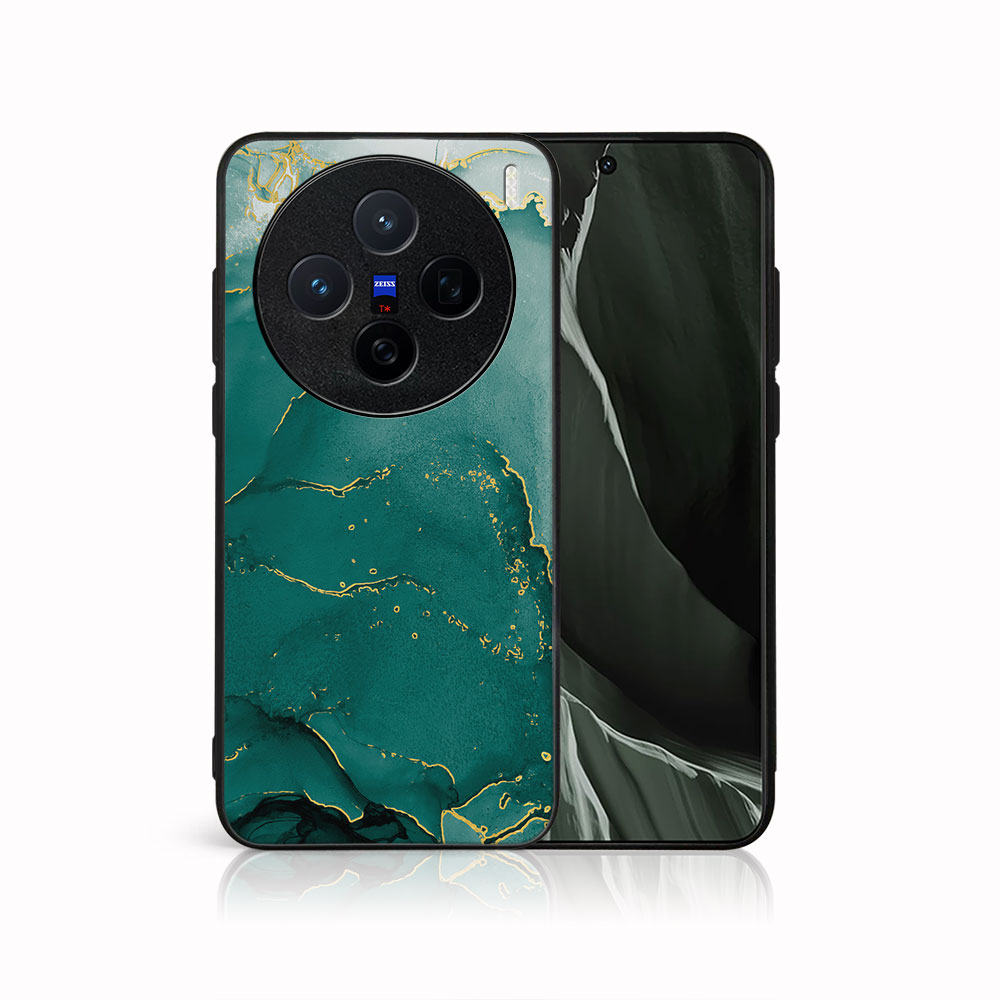 Levně MY ART Ochranný kryt pro Vivo X200 5G GREEN MARBLE (145)