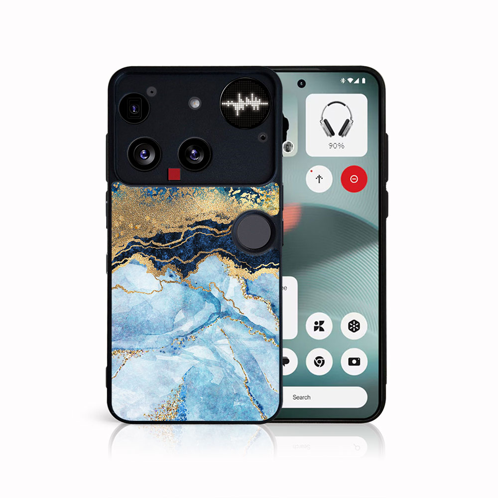 Levně MY ART Ochranný kryt pro Nothing Phone (3) BLUE MARBLE (141)