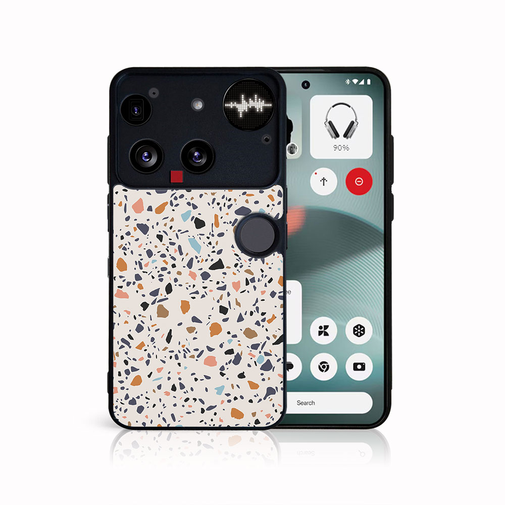 Levně MY ART Ochranný kryt pro Nothing Phone (3) BÉŽOVÉ TERRAZZO (162)