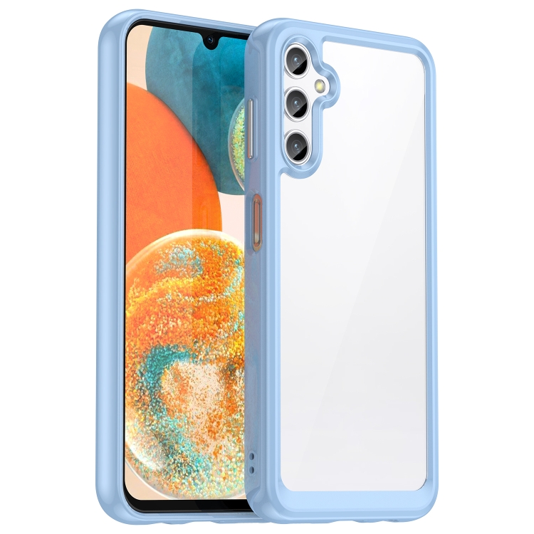 CRYSTAL Ochranný kryt pro Samsung Galaxy A14 světle modrý