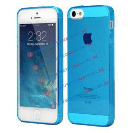 Silikonový obal iPhone 5 / 5S / SE modrý