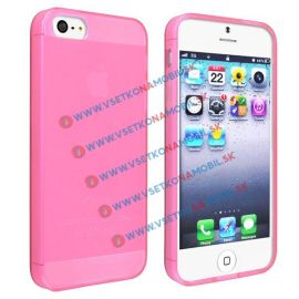 Silikonový obal iPhone 5 / 5S / SE růžový