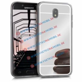 Zrcadlový silikonový obal Samsung Galaxy J5 2017 (J530) stříbrný