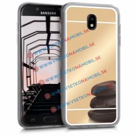 Zrcadlový silikonový obal Samsung Galaxy J7 2017 (J730) zlatý