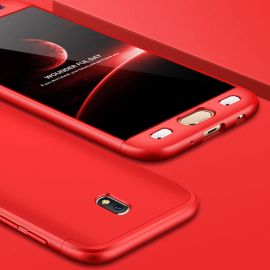 360° Ochranný obal Samsung Galaxy J7 2017 (J730) červený
