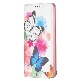 ART Peněženkový kryt Xiaomi Redmi Note 11 Pro + 5G BUTTERFLIES