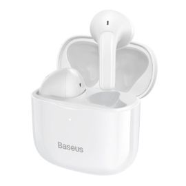 BASEUS E3 Bezdrátová sluchátka bílá
