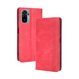BUSINESS Peňaženkový kryt Xiaomi Redmi Note 10 / Note 10S červený