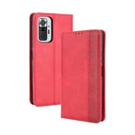 BUSINESS Peňaženkový kryt Xiaomi Redmi Note 10 Pro červený