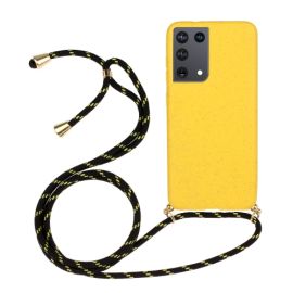 ROPE Kryt se šňůrkou Samsung Galaxy S21 Ultra 5G žlutý