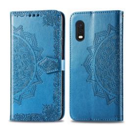 ART Peňaženkový kryt Samsung Galaxy Xcover Pro ORNAMENT modrý