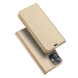DUX Peňaženkový kryt iPhone 12 mini  zlatý