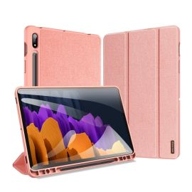 DUX DOMO zaklapovací kryt Samsung Galaxy Tab S8 / Tab S7 růžový