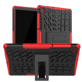 STAND Extra odolný obal Lenovo Tab M10 Plus (TB-X606F / ZA5T0081CZ / ZA5V0206CZ) červený
