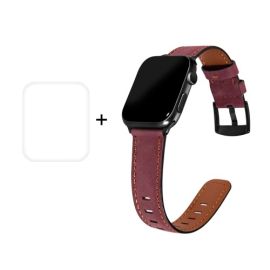ENKAY Řemínek + Ochranná fólie Apple Watch 6 / SE / 5/4 40mm fialový
