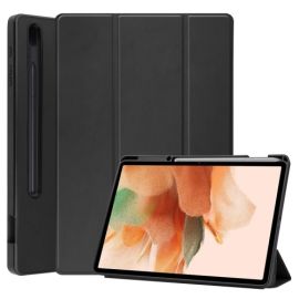 LEATHER zaklapovací obal Samsung Galaxy Tab S8 / S7+ / S7 FE černý