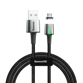 BASEUS ZINC Magnetický kabel micro USB 1m černý