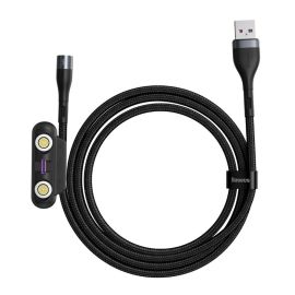 BASEUS CA1T3-BG1 Magentický kabel ( USB Typ-C / micro USB / Lightning ) 2m černý
