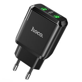 HOCO N6 18W Síťová nabíječka 2x USB černá