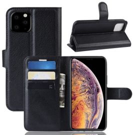 LITCHI Peňaženkové pouzdro Apple iPhone 11 Pro Max černé