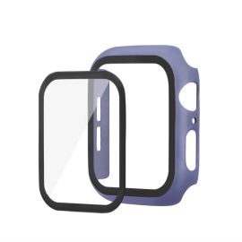 ENKAY Obal s tvrzeným sklem pro Apple Watch 6 / SE / 5 / 4 40mm modrý
