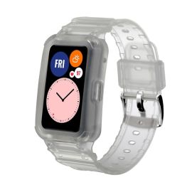 GLACIER Ochranné pouzdro s řemínkem Huawei Watch Fit / Honor Watch ES průhledné