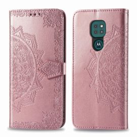 ART Peňaženkový kryt Motorola Moto G9 Play / E7 Plus ORNAMENT růžový