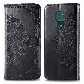 ART Peňaženkový kryt Motorola Moto G9 Play / E7 Plus ORNAMENT černý