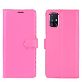 LITCHI Peňaženkový kryt Samsung Galaxy M51 růžový