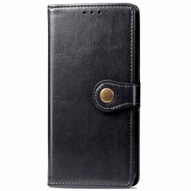 LEATHER BUCKLE Peňaženkový obal Samsung Galaxy M51 černý