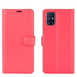 LITCHI Peňaženkový kryt Samsung Galaxy M51 červený