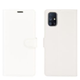 LITCHI Peňaženkový kryt Samsung Galaxy M51 bílý