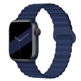 REVERSE Silikonový řemínek Apple Watch 7 (41mm) / 6 / SE / 5 / 4 (40mm) / 3 / 2 / 1 (38mm) modrý