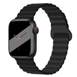REVERSE Silikonový řemínek Apple Watch 7 (41mm) / 6 / SE / 5 / 4 (40mm) / 3 / 2 / 1 (38mm) černý