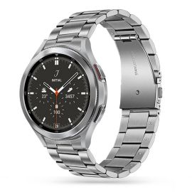 Tech- PRO Tect Řemínek Samsung Galaxy Watch 4 40/42/44 / 46mm stříbrný