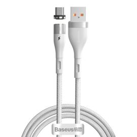 BASEUS Magnetický kabel micro USB 1m bílý