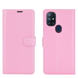 LITCHI Peňaženkový kryt OnePlus Nord N10 5G růžový