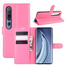LITCHI Peňaženkový kryt Xiaomi Mi 10 / Mi 10 Pro růžový