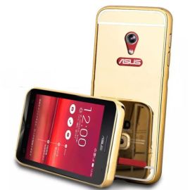 Ochranný zrcadlový obal Asus ZenFone Go 4,5 "(ZC550TG) zlatý