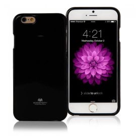 MERCURY JELLY obal (bez výřezu na logo) Apple iPhone 6 / 6S černý