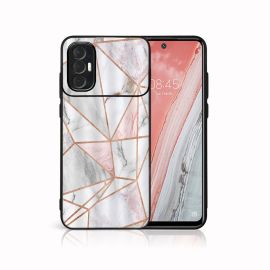 MY ART Ochranný obal Tecno Spark 8 Pro PINK MARBLE (143)