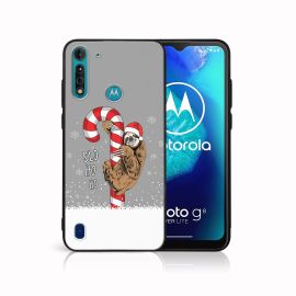 MY ART Kryt s vánočním designem Motorola Moto G8 Power Lite CANDY (076)