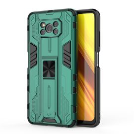 SUPERSONIC Ochranný obal se stojanem pro Xiaomi Poco X3 NFC / X3 Pro zelený