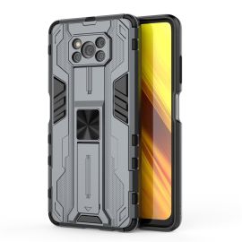 SUPERSONIC Ochranný obal se stojanem pro Xiaomi Poco X3 NFC / X3 Pro šedý